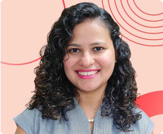 Employee spotlight picture for Fedora D'souza.